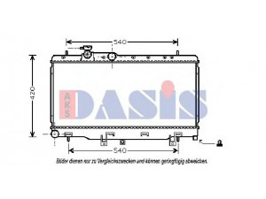 AKS DASIS 350005N radiatorius, variklio aušinimas 
 Aušinimo sistema -> Radiatorius/alyvos aušintuvas -> Radiatorius/dalys
45111AE010, 45111AE011