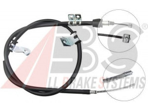 A.B.S. K17068 trosas, stovėjimo stabdys 
 Stabdžių sistema -> Valdymo svirtys/trosai
59770-17510