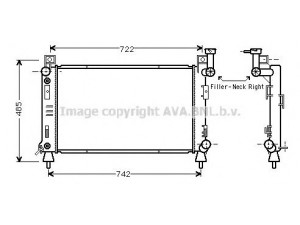 AVA QUALITY COOLING CR2027 radiatorius, variklio aušinimas 
 Aušinimo sistema -> Radiatorius/alyvos aušintuvas -> Radiatorius/dalys
4644044, 4644266, 4778044