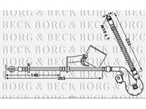 BORG & BECK BBH7842 stabdžių žarnelė 
 Stabdžių sistema -> Stabdžių žarnelės
4806.F9