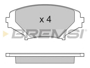 BREMSI BP3170 stabdžių trinkelių rinkinys, diskinis stabdys 
 Techninės priežiūros dalys -> Papildomas remontas
F1Y13323ZB, F1Y13323ZC, F1Y13328ZA