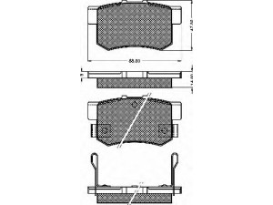 BSF 10496 stabdžių trinkelių rinkinys, diskinis stabdys 
 Techninės priežiūros dalys -> Papildomas remontas
43022S2AE50, 43022S5AE50, 43022S5AJ00