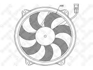 STELLOX 29-99277-SX ventiliatorius, radiatoriaus 
 Aušinimo sistema -> Oro aušinimas
1400821280, 9635494380, 1250G1