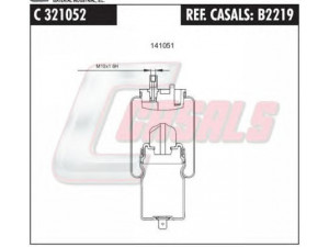 CASALS B2219 amortizatorius, kabinos pakaba
5010320096A