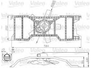 VALEO 696277 elektrovariklis, raditoriaus ventiliatorius 
 Aušinimo sistema -> Radiatoriaus ventiliatorius
1145420, 1337582