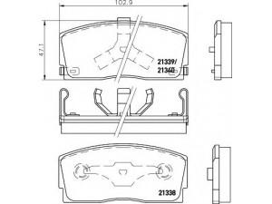 HELLA 8DB 355 005-721 stabdžių trinkelių rinkinys, diskinis stabdys 
 Techninės priežiūros dalys -> Papildomas remontas
0449187101000, 0449187103, 0449187103000