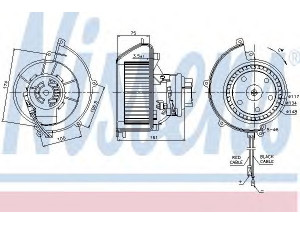 NISSENS 87082 vidaus pūtiklis 
 Šildymas / vėdinimas -> Orpūtė/dalys
1845003, 1845065, 1845101, 1845119