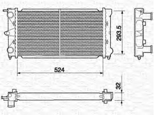 MAGNETI MARELLI 350213645000 radiatorius, variklio aušinimas 
 Aušinimo sistema -> Radiatorius/alyvos aušintuvas -> Radiatorius/dalys
321121251BM/T, 321121251BMT, 321121253BM