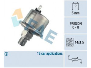 FAE 14970 siuntimo blokas, alyvos slėgis 
 Elektros įranga -> Jutikliai
77 00 765 351, 77 00 805 824