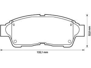 BENDIX 572333B stabdžių trinkelių rinkinys, diskinis stabdys 
 Techninės priežiūros dalys -> Papildomas remontas
0446505010, 0446512550, 0446520120