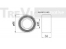 TREVI AUTOMOTIVE WB1668 rato guolio komplektas 
 Ašies montavimas/vairavimo mechanizmas/ratai -> Rato stebulė/montavimas -> Rato guolis
71714458