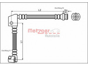 METZGER 4114738 stabdžių žarnelė 
 Stabdžių sistema -> Stabdžių žarnelės
46210-90J00