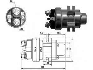 MAGNETI MARELLI 940113050018 solenoidinis jungiklis, starteris