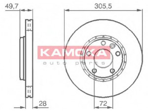 KAMOKA 1032408 stabdžių diskas 
 Dviratė transporto priemonės -> Stabdžių sistema -> Stabdžių diskai / priedai
91159915, 4408275, 7701206845