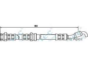APEC braking HOS3405 stabdžių žarnelė 
 Stabdžių sistema -> Stabdžių žarnelės
BK1T43980