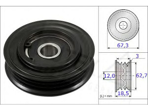 AUTEX 654827 įtempiklio skriemulys, V formos rumbuotas diržas 
 Diržinė pavara -> V formos rumbuotas diržas/komplektas -> Įtempiklio skriemulys
16630-21020, 16630-21020