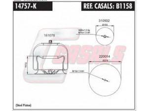CASALS B1158 dėklas, pneumatinė pakaba
MLF7164, A9423200117, A9423204221