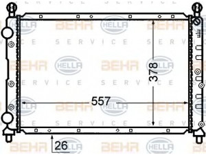 HELLA 8MK 376 766-101 radiatorius, variklio aušinimas 
 Aušinimo sistema -> Radiatorius/alyvos aušintuvas -> Radiatorius/dalys
465 3638 8, 465 5632 3, 606 2344 7