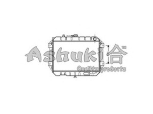 ASHUKI D551-78 radiatorius, variklio aušinimas 
 Aušinimo sistema -> Radiatorius/alyvos aušintuvas -> Radiatorius/dalys
16400-87635, 1640087635