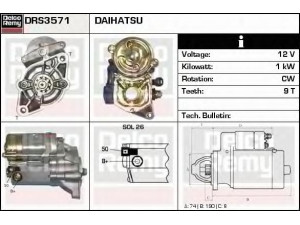 DELCO REMY DRS3571 starteris 
 Elektros įranga -> Starterio sistema -> Starteris