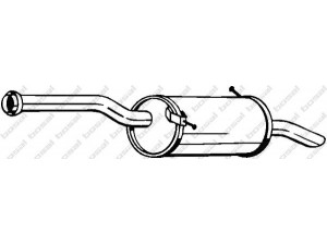 BOSAL 135-121 galinis duslintuvas 
 Išmetimo sistema -> Duslintuvas
1730.X9, 1730.X9
