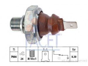 FACET 7.0008 alyvos slėgio jungiklis 
 Variklis -> Variklio elektra
056 919 081 C, 1257137, 1257137-8