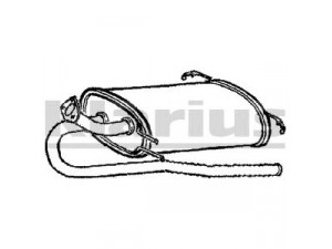 KLARIUS CL186J galinis duslintuvas 
 Išmetimo sistema -> Duslintuvas
MB924384, MB925384, MR266827