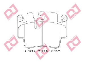 DJ PARTS BP2266 stabdžių trinkelių rinkinys, diskinis stabdys 
 Techninės priežiūros dalys -> Papildomas remontas
99635193014, 99635193015, 99635193915