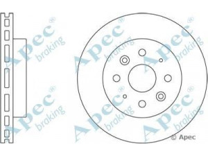 APEC braking DSK2440 stabdžių diskas 
 Stabdžių sistema -> Diskinis stabdys -> Stabdžių diskas
51712FD300