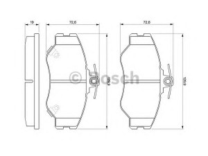 BOSCH 0 986 424 368 stabdžių trinkelių rinkinys, diskinis stabdys 
 Techninės priežiūros dalys -> Papildomas remontas
58101 43A00, 58101 44A00, 58101 44A10