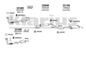 KLARIUS 931492E išmetimo sistema 
 Išmetimo sistema -> Išmetimo sistema, visa