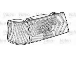 VALEO 088078 priekinis žibintas 
 Kėbulas -> Priekinis žibintas/dalys -> Priekinis žibintas/įterp.
7670050, 97611097, 97611097