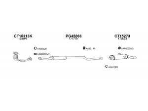 VENEPORTE 150100 išmetimo sistema 
 Išmetimo sistema -> Išmetimo sistema, visa