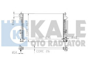 KALE OTO RADYATÖR 242500 radiatorius, variklio aušinimas 
 Aušinimo sistema -> Radiatorius/alyvos aušintuvas -> Radiatorius/dalys
1331.ZW, 14 825 430 80, 133072