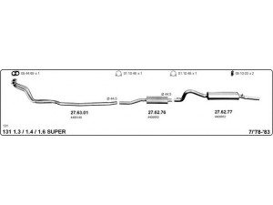 IMASAF 524000387 išmetimo sistema 
 Išmetimo sistema -> Išmetimo sistema, visa
