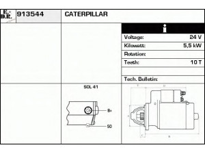 EDR 913544 starteris
0R4317, 111-9861, 3E5381, 6T0380
