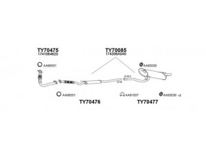 VENEPORTE 700013 išmetimo sistema