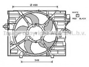 AVA QUALITY COOLING BW7530 ventiliatorius, radiatoriaus 
 Aušinimo sistema -> Oro aušinimas
17427540683, 17427603762, 7540683