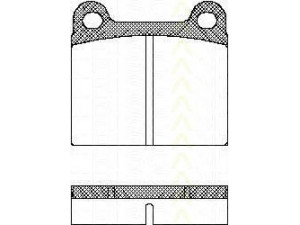 TRISCAN 8110 10201 stabdžių trinkelių rinkinys, diskinis stabdys 
 Techninės priežiūros dalys -> Papildomas remontas
60724069, 60727286, 60778263, 1605466