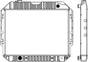 SAKURA  Automotive 1161-0308 radiatorius, variklio aušinimas