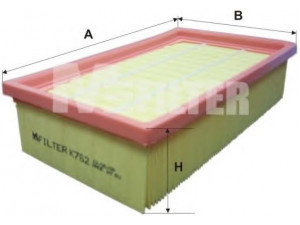 MFILTER K 762 oro filtras 
 Techninės priežiūros dalys -> Techninės priežiūros intervalai
16546-00QAR, 16546-BC40A, 16546-BN701