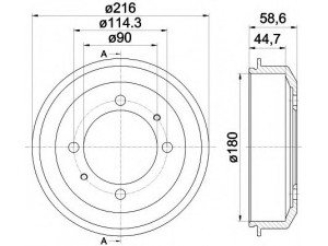 HELLA 8DT 355 302-461 stabdžių būgnas 
 Stabdžių sistema -> Būgninis stabdys -> Stabdžių būgnas
5841122000, 5841122010, 5841122020