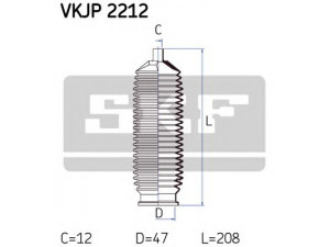 SKF VKJP 2212 gofruotoji membrana, vairavimas 
 Vairavimas -> Gofruotoji membrana/sandarinimai
270597, 3342893, 33428939