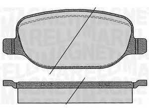 MAGNETI MARELLI 363916060425 stabdžių trinkelių rinkinys, diskinis stabdys 
 Techninės priežiūros dalys -> Papildomas remontas
77365542