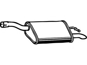 FENNO P2324 galinis duslintuvas 
 Išmetimo sistema -> Duslintuvas
1076698, 1133517