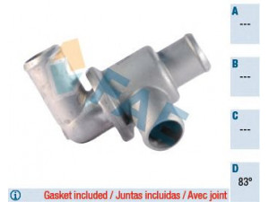 FAE 5338883 termostatas, aušinimo skystis 
 Aušinimo sistema -> Termostatas/tarpiklis -> Thermostat
2101-1306010, 21010-1306010, 21073-1306010