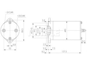 MAHLE ORIGINAL MM 196 elektrovariklis