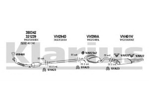 KLARIUS 930632U išmetimo sistema 
 Išmetimo sistema -> Išmetimo sistema, visa