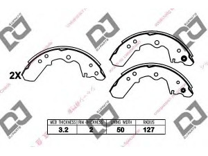DJ PARTS BS1311 stabdžių trinkelių komplektas 
 Techninės priežiūros dalys -> Papildomas remontas
4320831, 5871000760, 5871000770