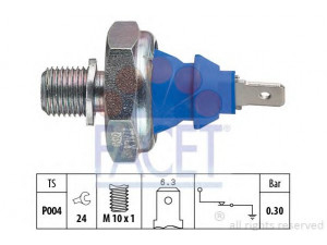 FACET 7.0108 alyvos slėgio jungiklis 
 Variklis -> Variklio elektra
1 009 542, 1 469 774, 1 669 963